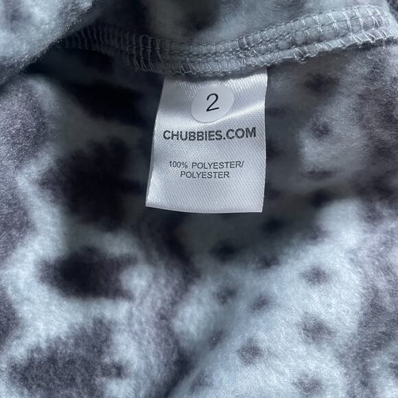 Chubbies Men’s XL The Bear Hug Quarter Zip Fleece Pullover Blue Grey Christmas - Picture 8 of 11